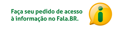 Texto: faça seu pedido de acesso à informação no Fala.Br
